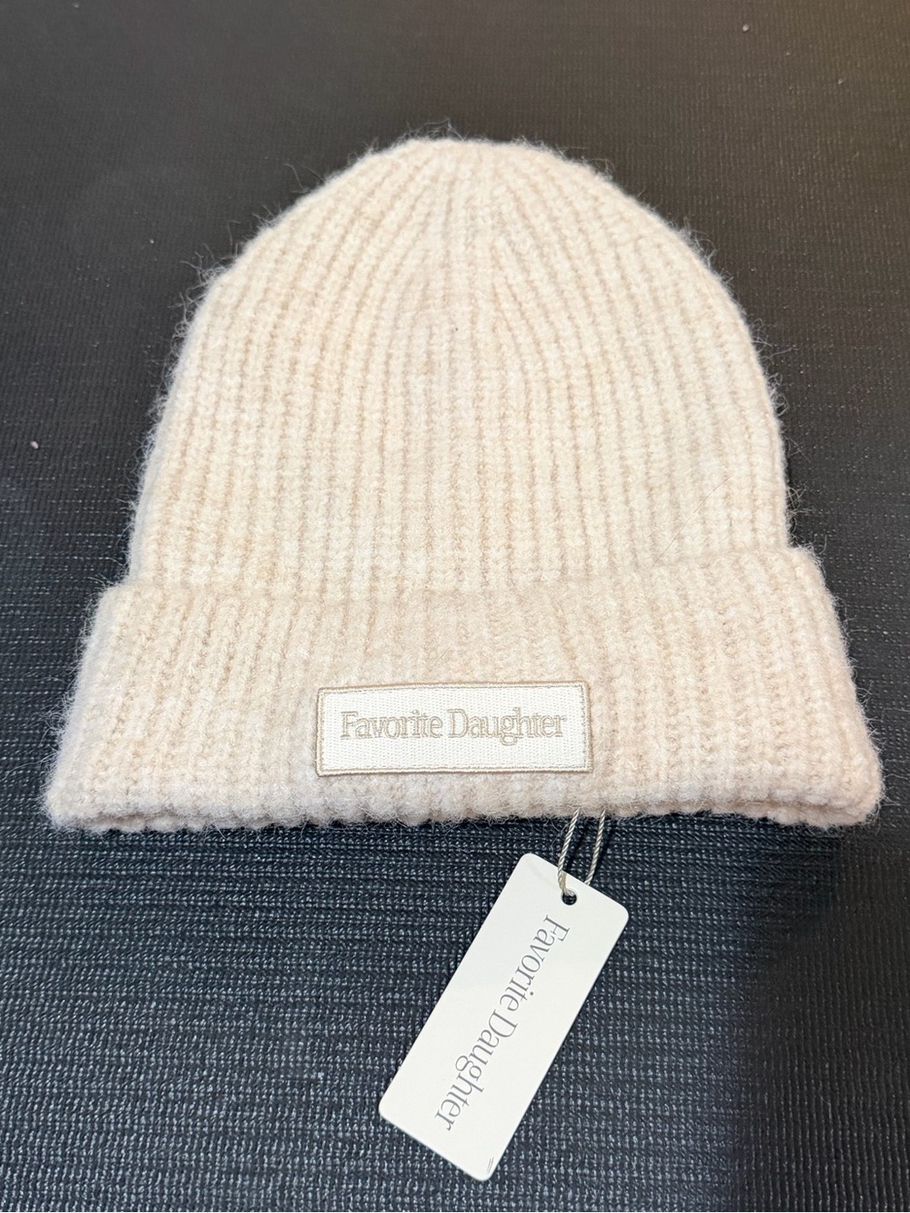 Favorite Daughter Ivory Knit Beanie